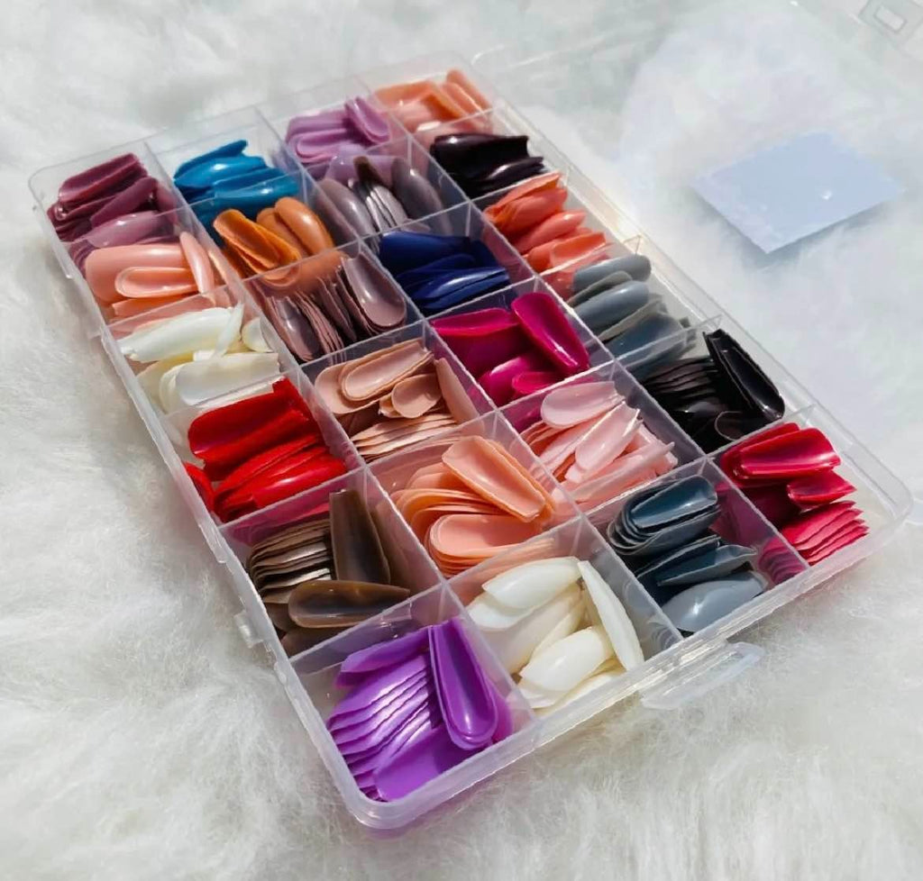 576 pcs nails with box ,Reusable Artificial nails