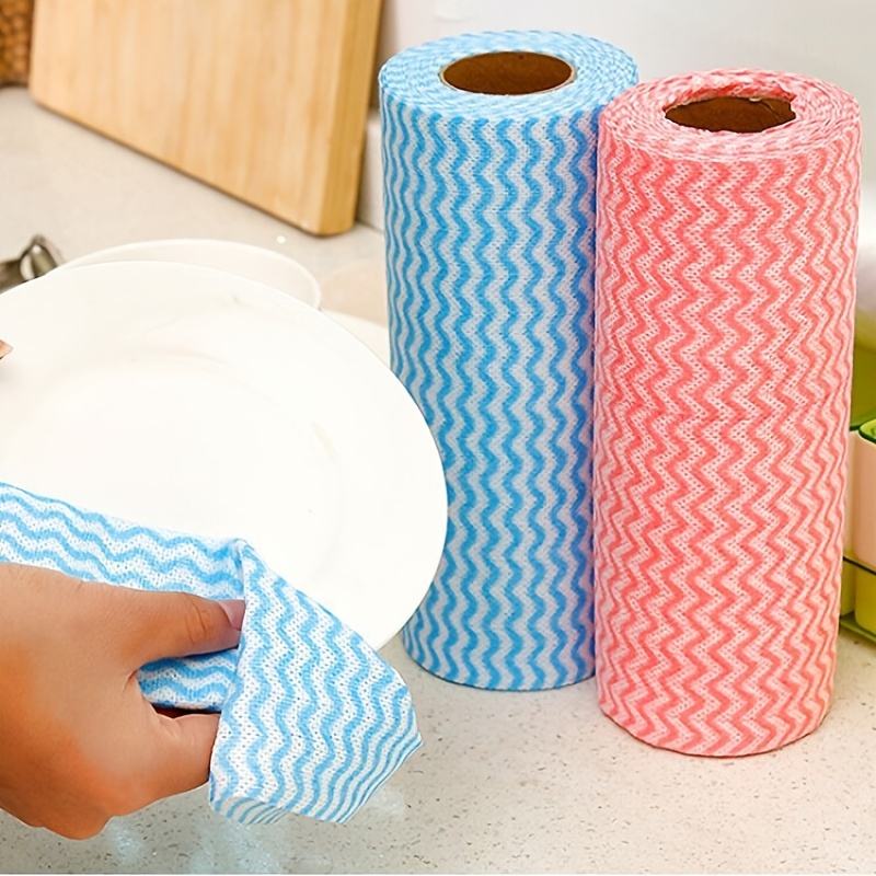 Reusable Kitchen Cleaning Wipes Roll – Washable, Absorbent & Eco-Friendly Multi-Purpose Cleaning 50 Sheets