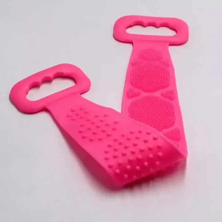 Pack of 2 Silicone Back Scrubber Bath Belts